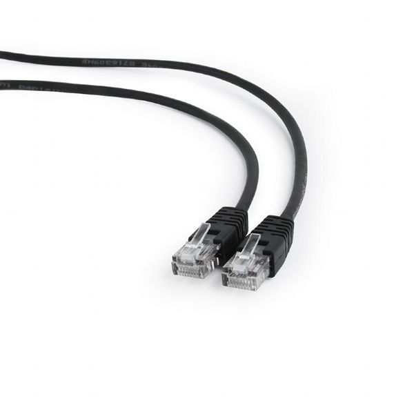 Патч корд Cablexpert UTP Cat. 5e 0.25 м PVC Чорний (PP12-0.25M/BK) H00000135358 фото