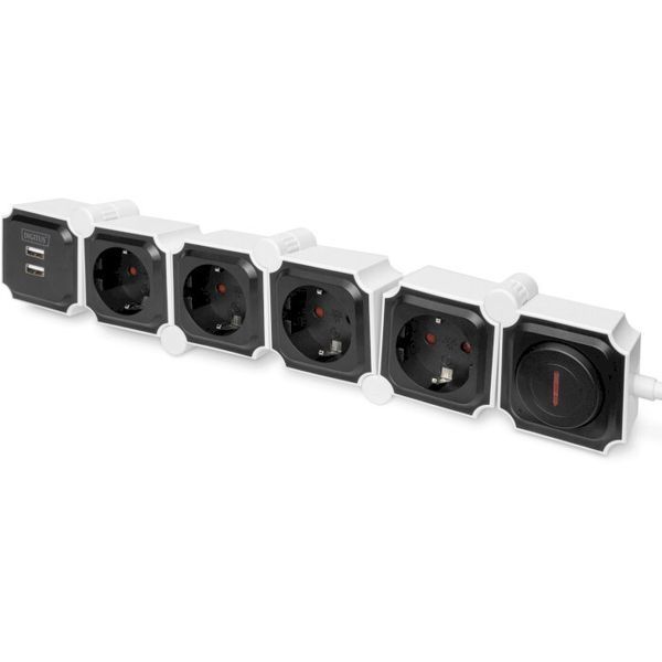 Удлинитель DIGITUS 1.6 м 4-розеточный EU (DA-70620) H00000174697 фото