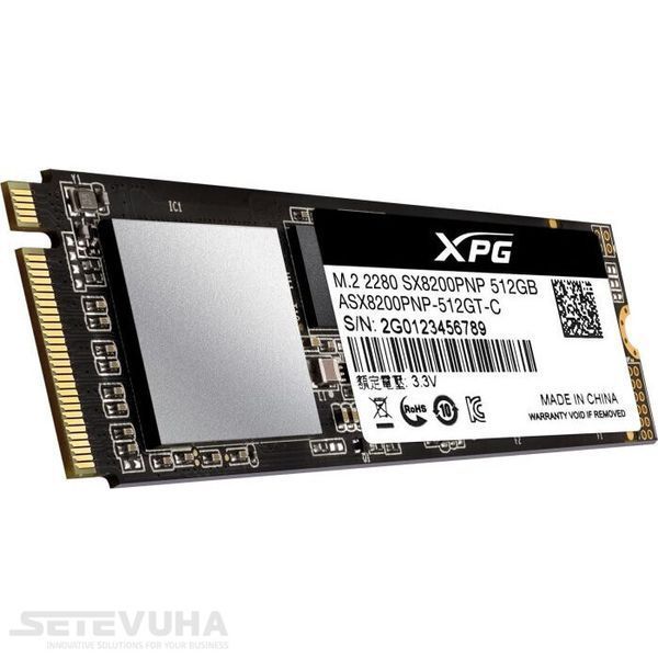 SSD диск ADATA XPG SX8200 Pro 512ГБ PCIe 3.0 x4 M.2 3D NAND TLC (ASX8200PNP-512GT-C) H00000035103 фото