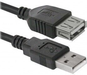 Кабель Defender USB Type A вилка USB Type A розетка 1.8 м USB 2.0 (87456_Defender) H00000184538 фото