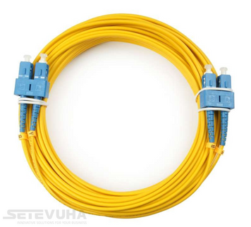 Патч-корд оптичний Adtek SC-LC APC SM Duplex 1м (APC-1SCLC(SM)D(AD)) H00000006131 фото