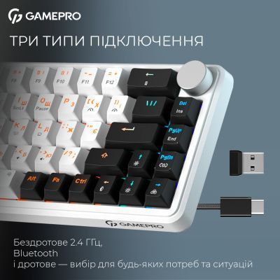 Клавіатура GamePro (MK210W Pro) H00000489168 фото