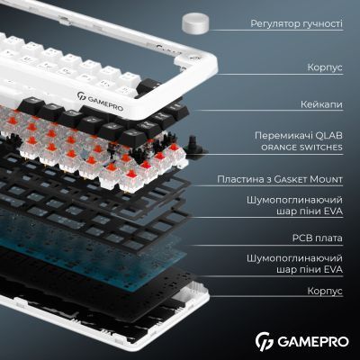 Клавіатура GamePro (MK210W Pro) H00000489168 фото
