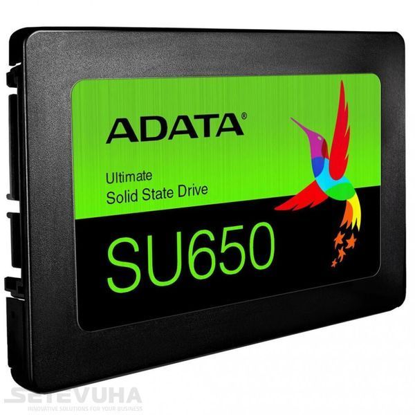 SSD диск ADATA Ultimate SU650 512ГБ SATA III 2.5" 3D NAND TLC (ASU650SS-512GT-R) H00000036937 фото