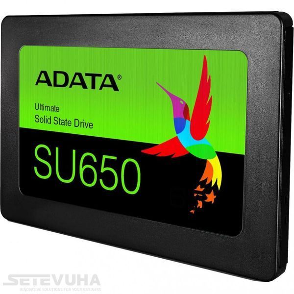 SSD диск ADATA Ultimate SU650 512ГБ SATA III 2.5" 3D NAND TLC (ASU650SS-512GT-R) H00000036937 фото