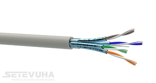 Кабель вита пара OK-Net U/FTP Cat 6a LSZH 4 х 2 х 0.56 (7935044m500) H00000011589 фото
