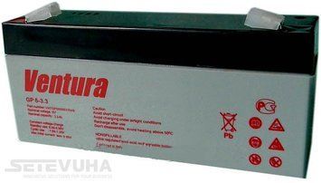 Акумуляторна батарея Ventura 3.3 Аг AGM 6 В (GP 6-3,3) H00000000236 фото