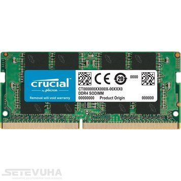 Оперативная память Crucial SO-DIMM DDR4 32ГБ (CT32G4SFD832A) H00000441706 фото