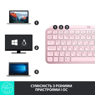 Клавіатура Logitech бездротова (920-010500) H00000307073 фото