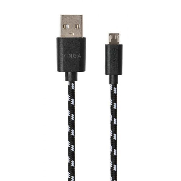 Кабель Vinga USB Type A - USB Micro-B 5 Pin 1 м USB 2.0 (VCPDCMBN31BK) H00000204206 фото