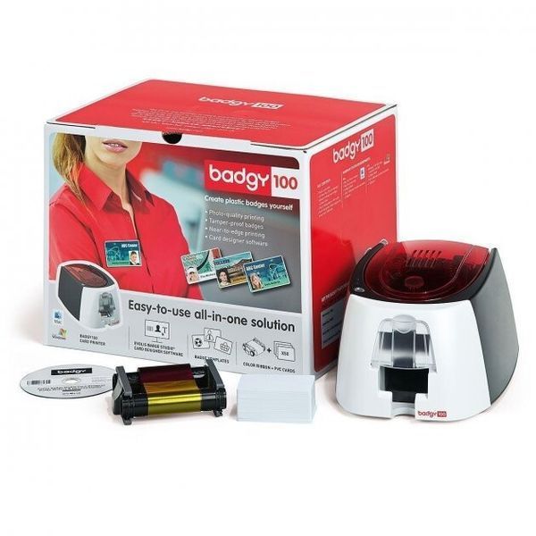 Принтер Evolis Badgy 100 (B12U0000RS) H00000039997 фото