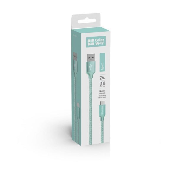 Кабель ColorWay USB Type A - USB Type C 2 м (CW-CBUC008-MT) H00000204065 фото