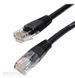 Патч корд Kingda UTP Cat. 5e 0.5 м PVC Чорний (PAUT3050-BK) H00000002692 фото 1
