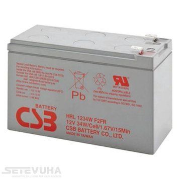 Акумуляторна батарея CSB 9 Аг AGM 12 В (HRL1234WF2FR) H00000024353 фото