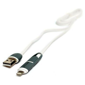 Кабель PowerPlant USB Type A - Micro-USB Apple Lightning 1 м USB 2.0 (KD00AS1292) H00000179680 фото