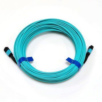 Патч-корд оптичний CMS MPO-MPO UPC MM(OM3) Simplex 30м (UPCB-30MPOFMPOF(MM)8(ON)) H00000340694 фото