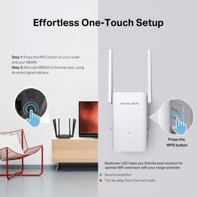 Усилитель Wi-Fi сигнала Mercusys (ME80X) H00000448660 фото