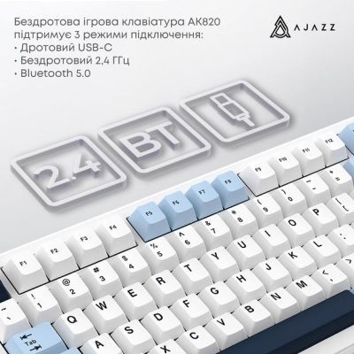Мышь Ajazz (AK820MAX-DD-BWD) H00000486316 фото