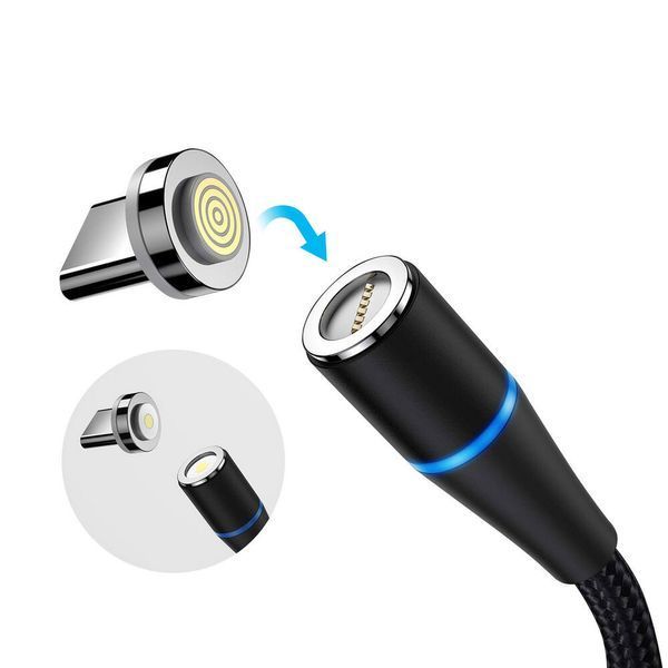 Кабель ColorWay USB Type A - Micro-USB USB Type C Apple Lightning 1 м (CW-CBUU038-BK) H00000204094 фото