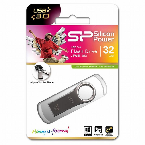 Флеш пам'ять USB Silicon Power Jewel J80 32ГБ USB 3.0 (SP032GBUF3J80V1T) H00000271393 фото