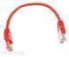 Патч корд Kingda UTP Cat. 5e 0.25 м PVC Червоний (PAUT3025-RD) H00000023280 фото
