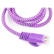 Патч-корд Viewcon UTP Cat. 6 1 м нейлоновая обмотка Фиолетовый (NL009) H00000252296 фото 2