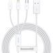 Кабель BASEUS USB Type A - Micro-USB USB Type C Apple Lightning 1.5 м USB 2.0 (CAMLTYS-02) H00000180320 фото 1