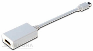 Адаптер-перехідник DIGITUS Mini DisplayPort - HDMI 0,15 м (AK-340404-001-W) H00000015754 фото