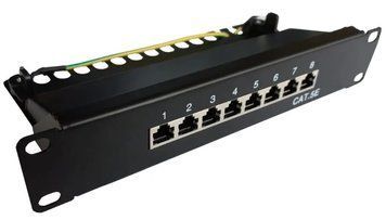 Патч-панель Hypernet 1U 8 &times; RJ-45 UTP кат. 5e (PP-KSTP-10-8) H00000252174 фото
