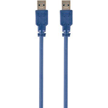 Кабель Maxxter USB Type A - USB Type A 0.5 м USB 3.0 (USB 3.1 Gen 1) (U-AMAM3-0.5m) H00000180104 фото