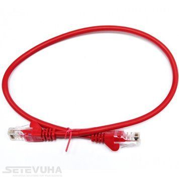 Патч корд L&W ELECTRONICAL UTP Cat. 5e 0.5 м PVC (PC002-C5E-050RD) H00000014321 фото