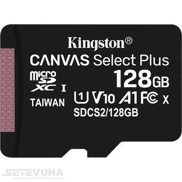 Карта пам'яті Kingston Canvas Select Plus microSD 128ГБ (SDCS2/128GBSP) H00000038315 фото