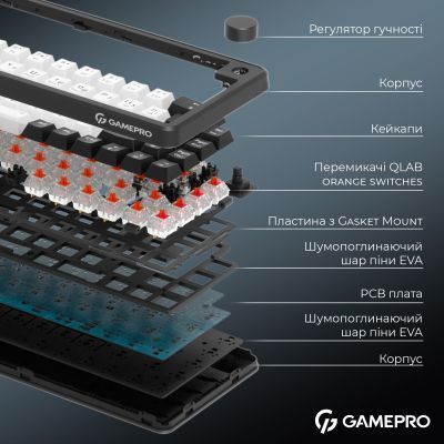 Клавіатура GamePro (MK210B Pro) H00000489170 фото
