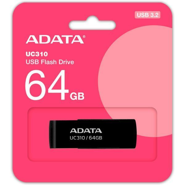 Флеш память USB ADATA (UC310-64G-RBK) H00000389430 фото