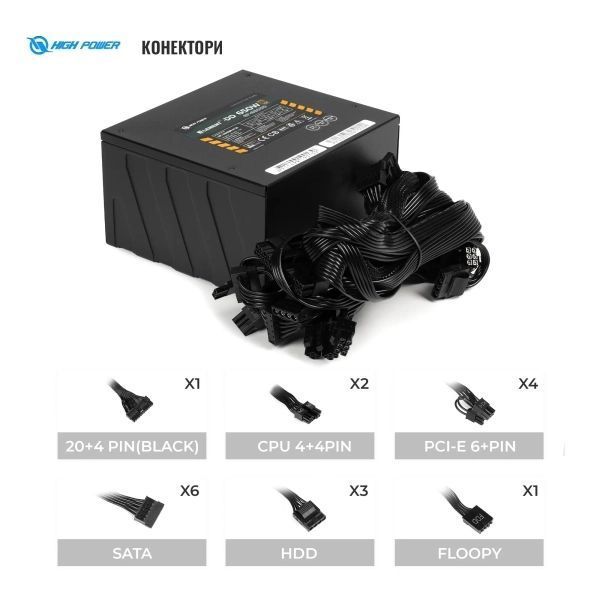 Блок живлення HighPower (HP1-M650BR-H12S) H00000434180 фото