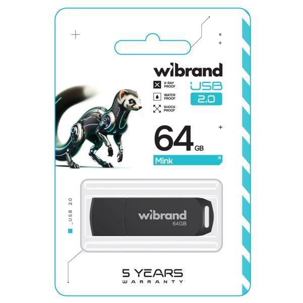 Флеш пам'ять USB Wibrand (WI2.0/MI64P4B) H00000460169 фото