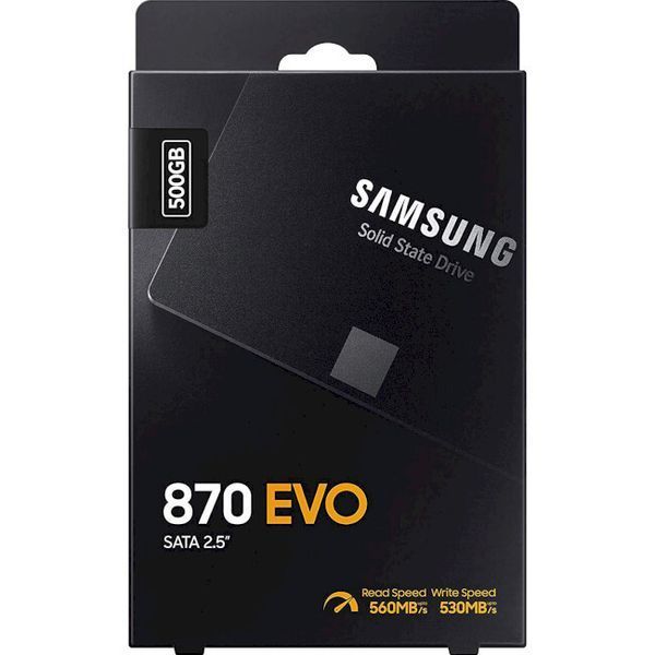 SSD диск Samsung 870 EVO 500ГБ SATA III 2.5" 3D NAND TLC (MZ-77E500B/EU) H00000232409 фото