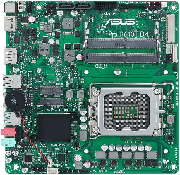 Материнская плата ASUS 1700 (PRO_H610T_D4-CSM) H00000252374 фото