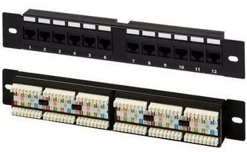 Патч-панель Hypernet 1U 12 &times; RJ-45 UTP кат. 5e (PP-KUTP-10-12) H00000252175 фото