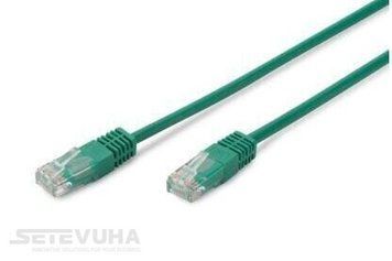 Патч корд DIGITUS UTP Cat. 5e 2 м PVC Зелений (DK-1511-020/G) H00000026475 фото