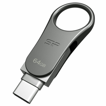 Флеш пам'ять USB Silicon Power DriveMobile C80 64ГБ USB 3.2 (SP064GBUC3C80V1S) H00000271395 фото