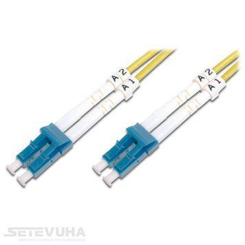 Патч-корд оптический DIGITUS LC-LC UPC SM Duplex 1м (DK-2933-01) H00000004258 фото