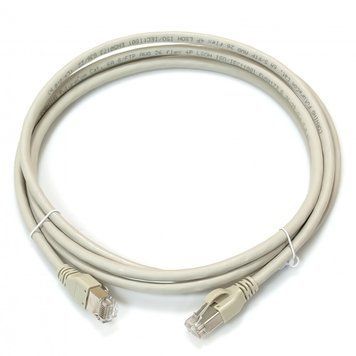 Патч корд Corning S/FTP Cat. 6a 1.5 м FRNC / LSZH Сірий (CCAAGB-G1002-A015-C0) H00000340704 фото