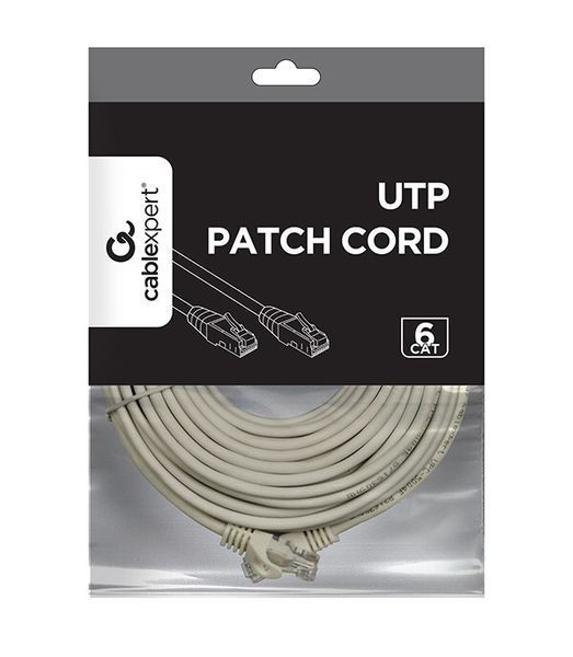 Патч-корд Cablexpert UTP Cat. 6 20 м PVC Серый (PP6U-20M) H00000137771 фото