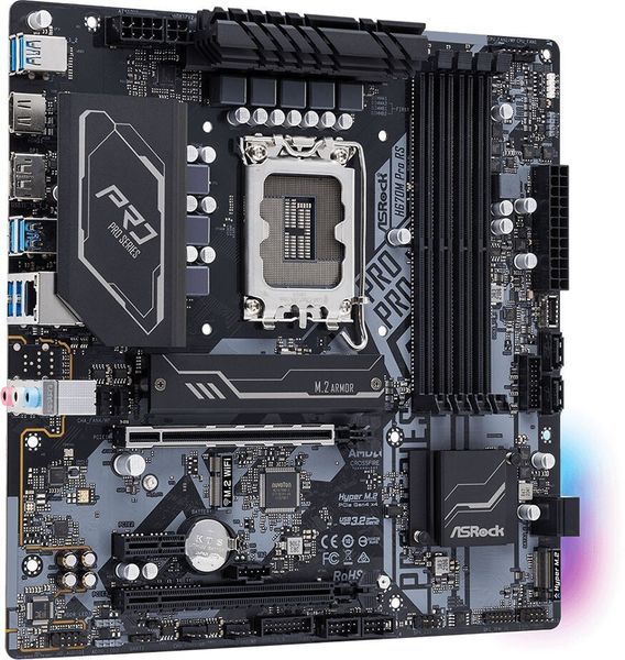 Материнська плата ASRock 1700 (H670M PRO RS) H00000266736 фото