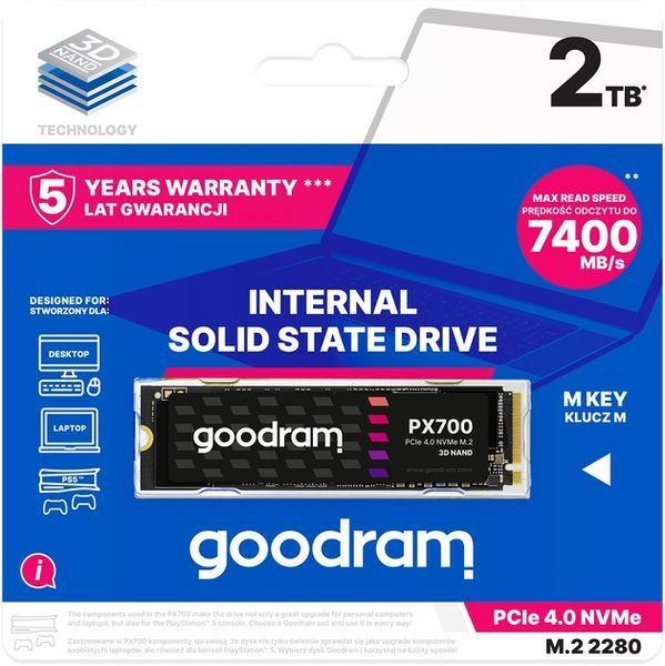 SSD диск GOODRAM (SSDPR-PX700-02T-80) H00000420654 фото