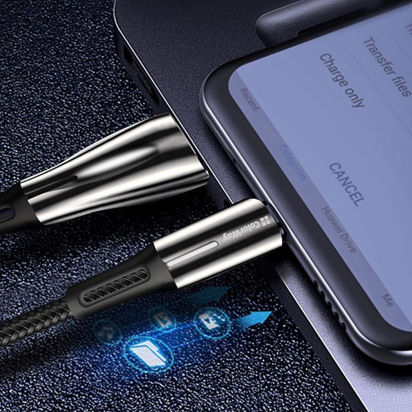 Кабель ColorWay USB Type A - USB Type C 1 м (CW-CBUC035-BK) H00000204072 фото