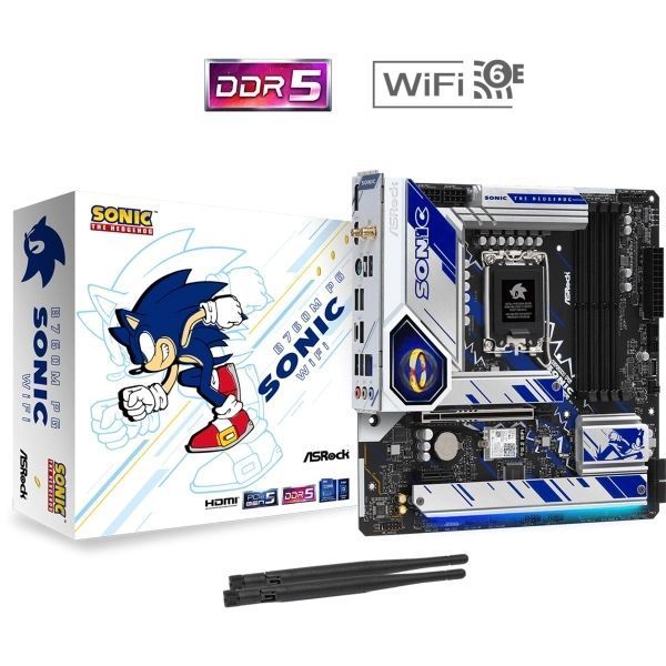 Материнська плата ASRock (B760M PG SONIC WIFI) H00000446286 фото