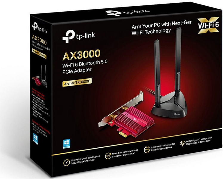 Wi-Fi адаптер TP-Link Двухдиапазонный (ARCHER-TX3000E) H00000310547 фото