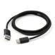 Кабель Vinga USB Type A - USB Type C 1 м USB 2.0 (VCPDCTCLED1BK) H00000204215 фото 3